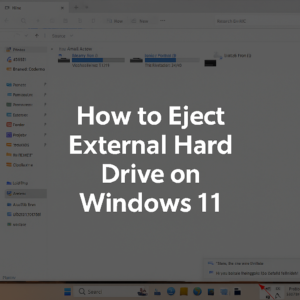 how to eject external hard drive windows 11