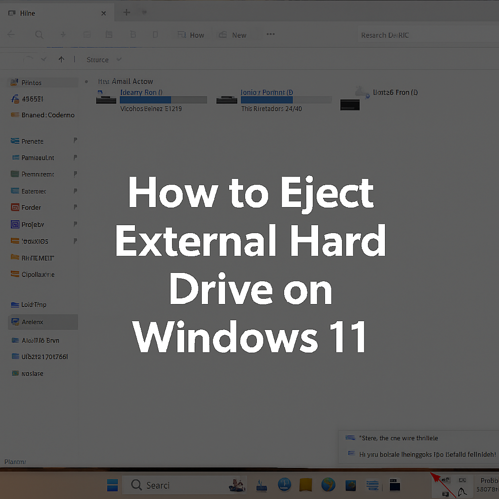 how to eject external hard drive windows 11